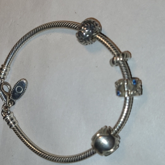 Vintage Pandora Charm Bracelet with Charms 925 - Picture 3 of 10